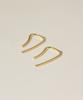 Novice Tokyo Bicolor Linear Drop Pierce / Gold
