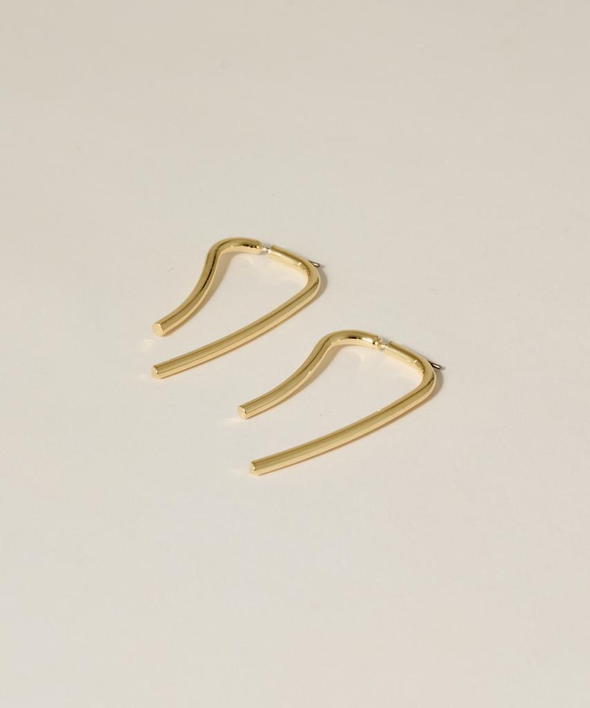 Novice Tokyo Bicolor Linear Drop Pierce / Gold
