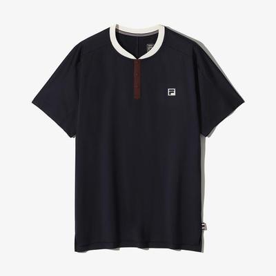Half Zip ShorT Sleeve T shirT Henley Neck separaTing Unipoly Span