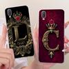 Transparent Silicone Soft Back Cover For Vivo Y11 2019 / Vivo 1906 Cases Initials Letter Pattern Phone Shell On VivoY11 Y 11