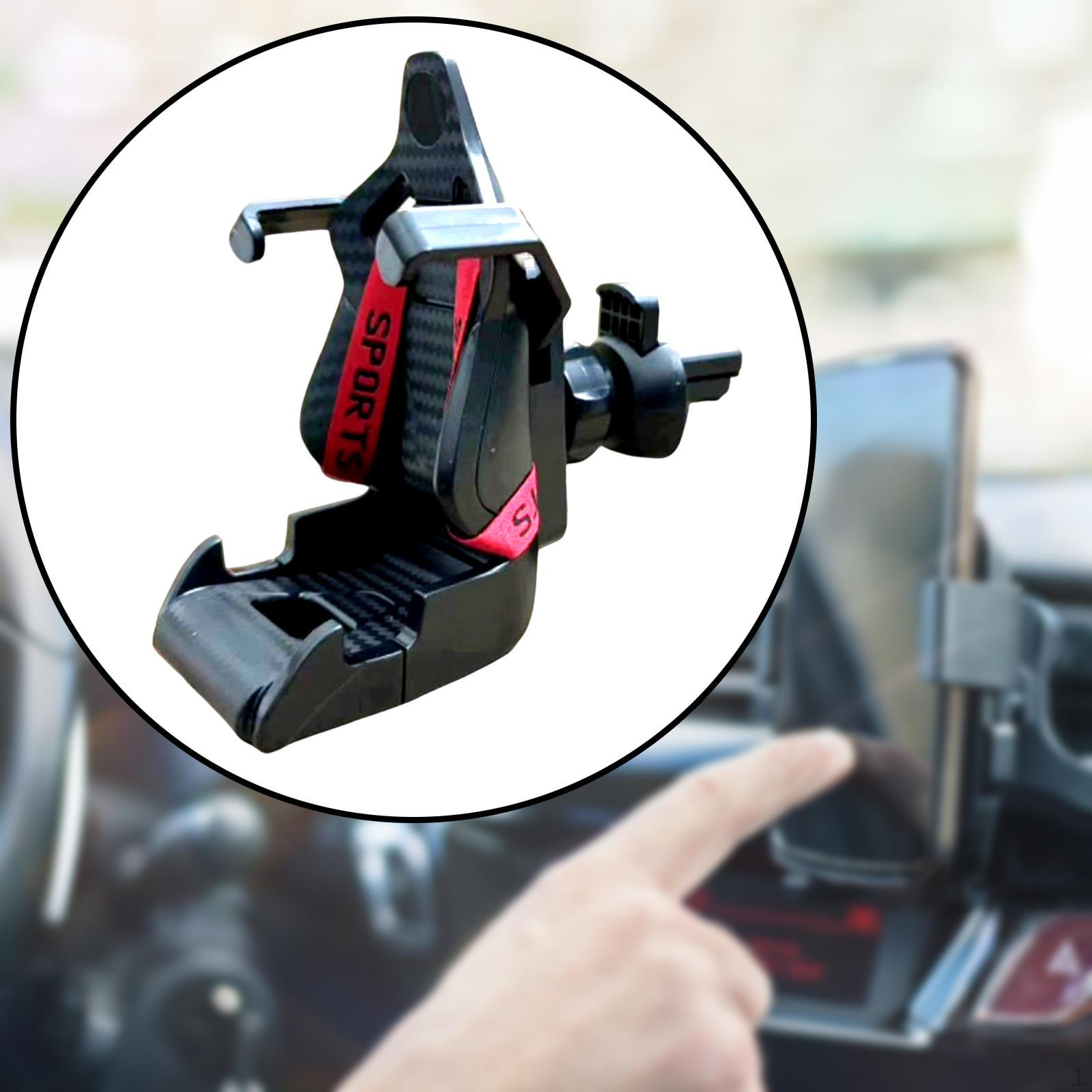 

Автомобильный держатель для телефона с зарядным портом Red Black Ribbon