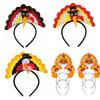 Thanksgiving Turkey Headband for All Age Festival Decoration Hairhoop Festive Party Head Ornament for Family Gathering