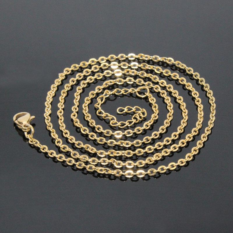 Stainless Steel Flower Pendant DIY 18K Gold Electroplated, European-American Style, Cross-border Color Retention
