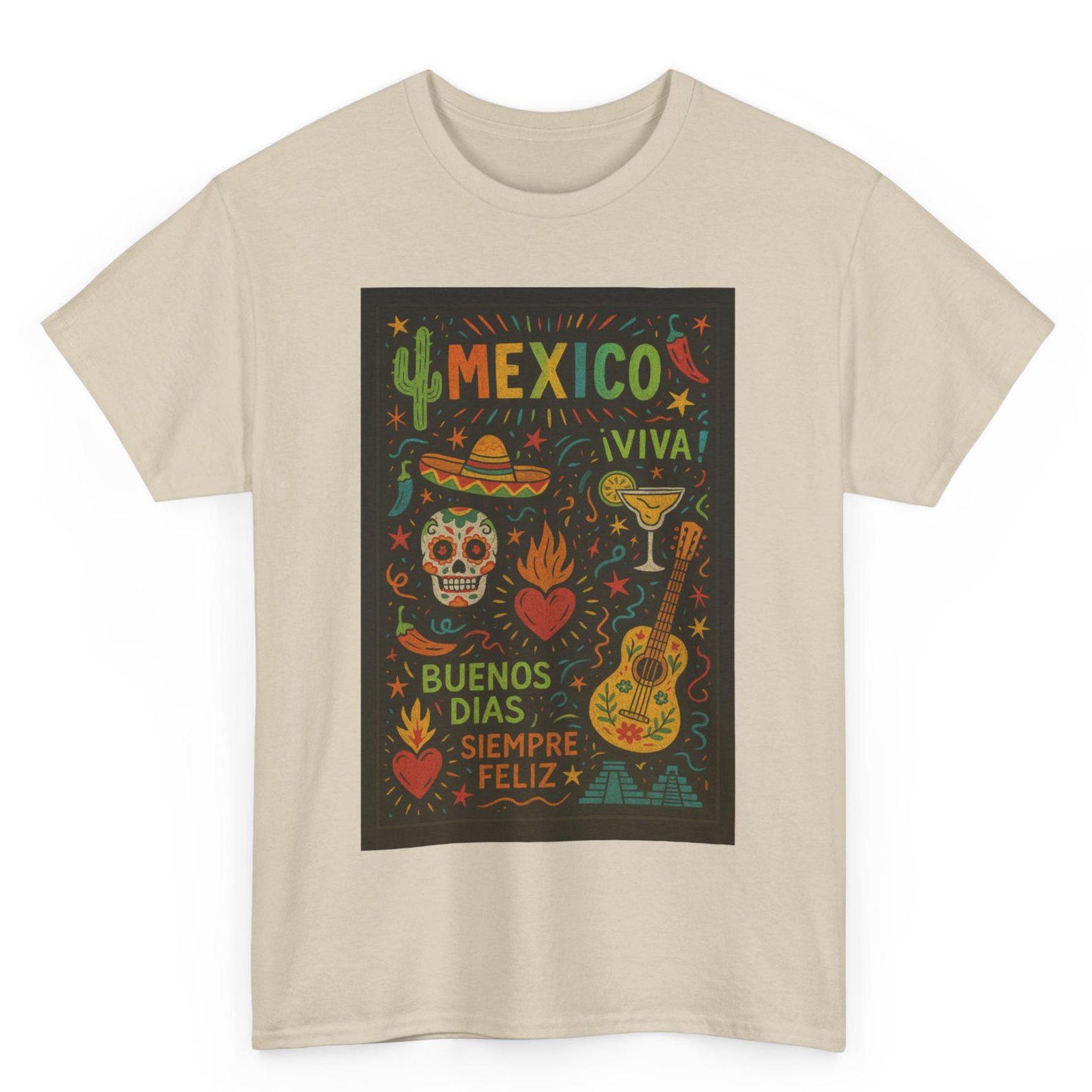 Vintage Mexico City T-Shirt: Latin Heritage Pride Graphic Tee XL