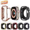 Armor Cover for Apple Watch Case 46/42/41/45/40/44/49mm TPU+PC Protector Bumper for Iwatch Ultra Series 11/10/9/8/7/6/5/4 Shell