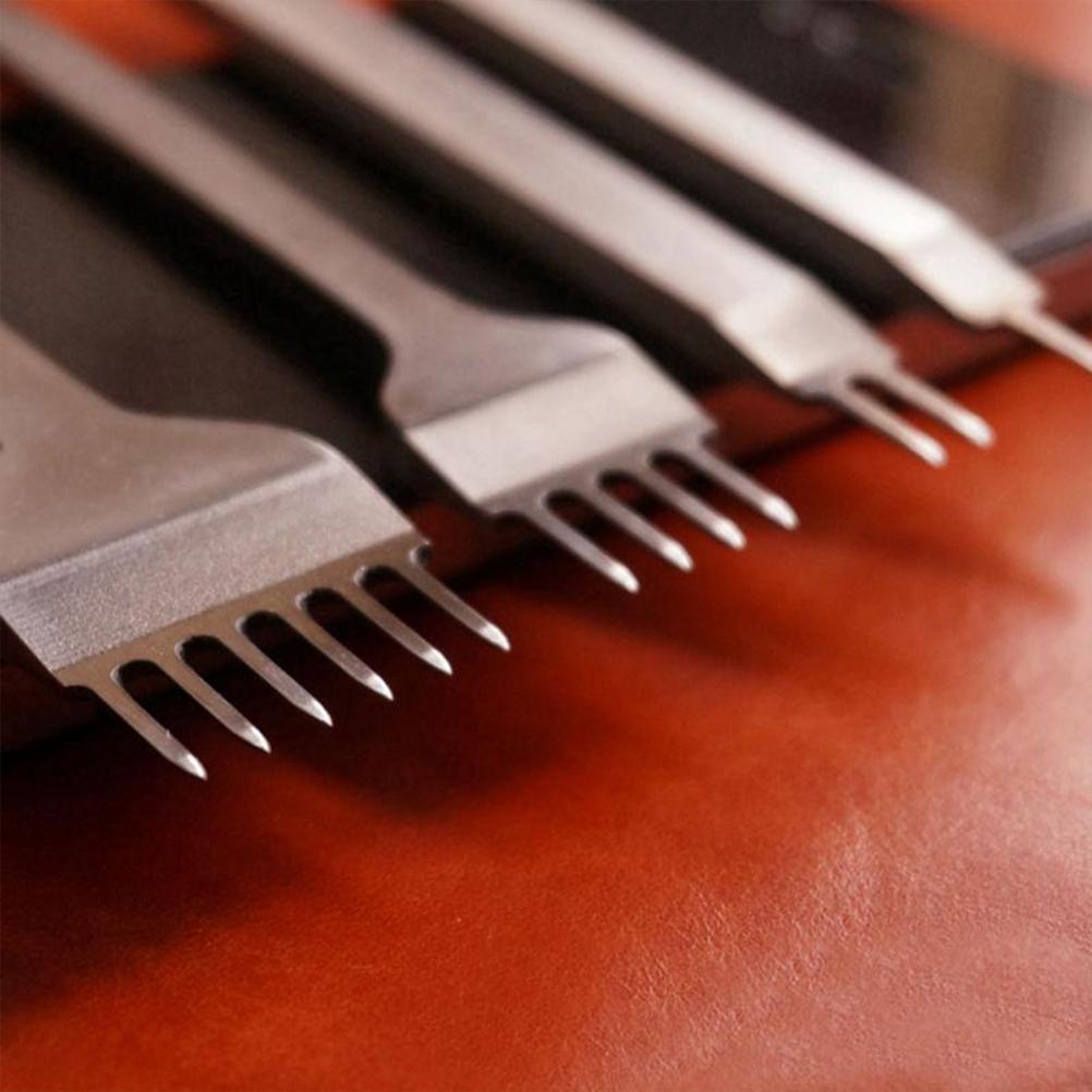 3mm Leather Pricking Iron Diamond Chisel Punch Stitching Tool Kit for DIY Sewing