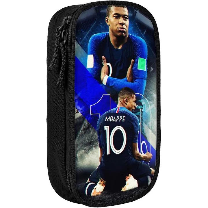 CR7 Black Double-Layer Student Pencil Case
