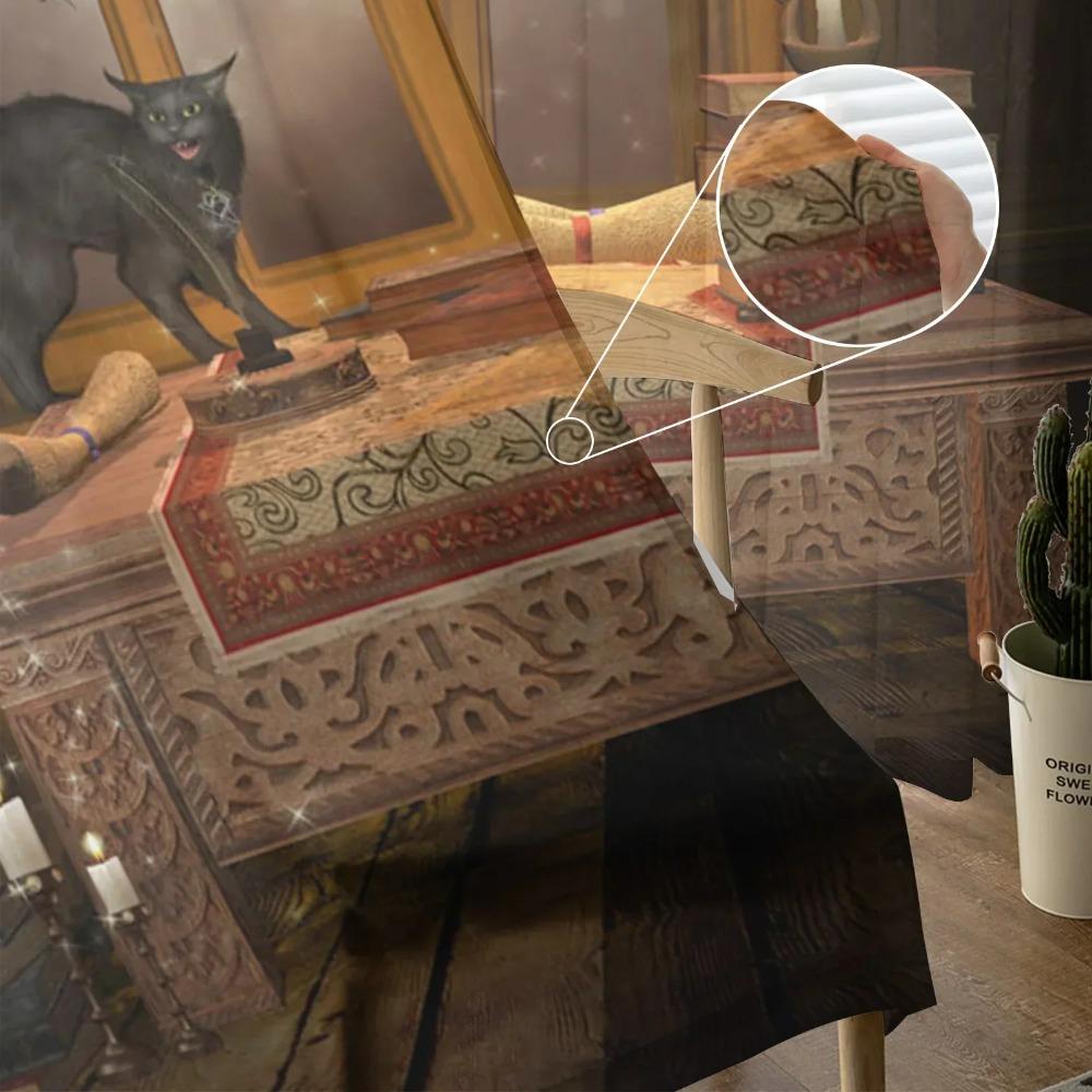 Castle Window Desk Moon Cat Book Sheer Window Drapes for Living Room the Bedroom Contemporary Curtains Curtain Panels