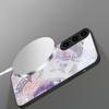 Lucky Butterfly Painting suitable for Samsung Galaxy S26 Ultra S20 FE S21 S22+ 23 Plus S24 Ultra 25 Edge black Glass Phone Casee