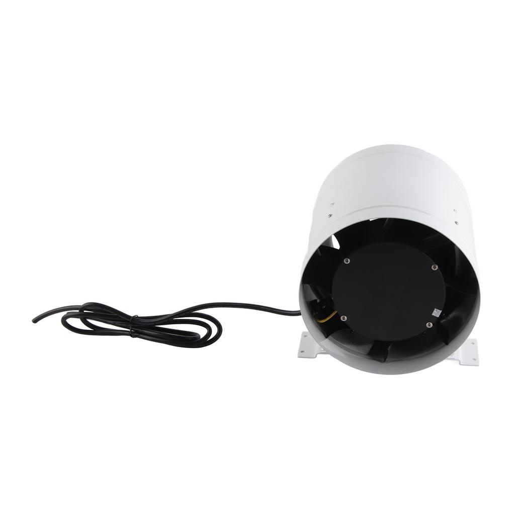 8in Adjustable Speed Controller Duct Fan for Hotels Rooms 75W 3800 RPM 1205m H 710CFM AC220V