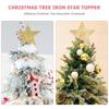 Estrella superior del árbol de Navidad del brillo con las luces LED adorno brillante de la copa del árbol de Navidad para la decoración del festival de Navidad del hogar