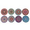 DIY Diamond Paint Christmas Coasters Pack of 6 Ceramic Drink Glass Cup Cushion Non-slip Table DIY