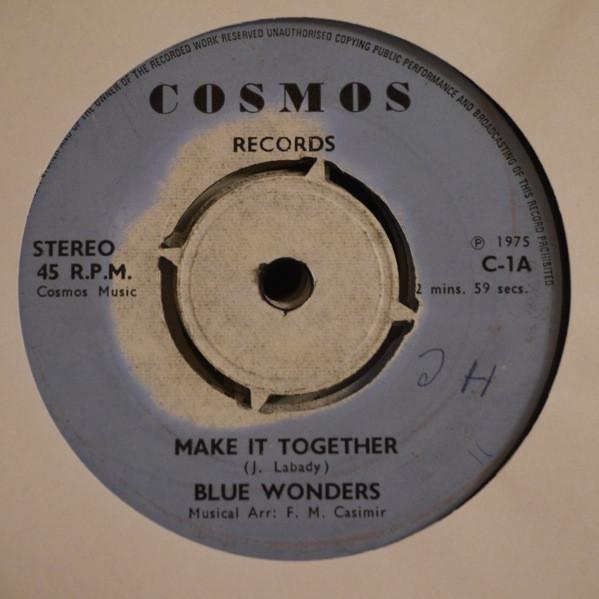 

7inch Record BLUE WONDERS Make It Together Im Going Home C1 COSMOS 1975 UK Reggae Ska Dub Used