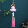 Cute Buddha Guanyin Car Pendant Chinese Style Cartoon Buddha Figures  Car Interior Decoration
