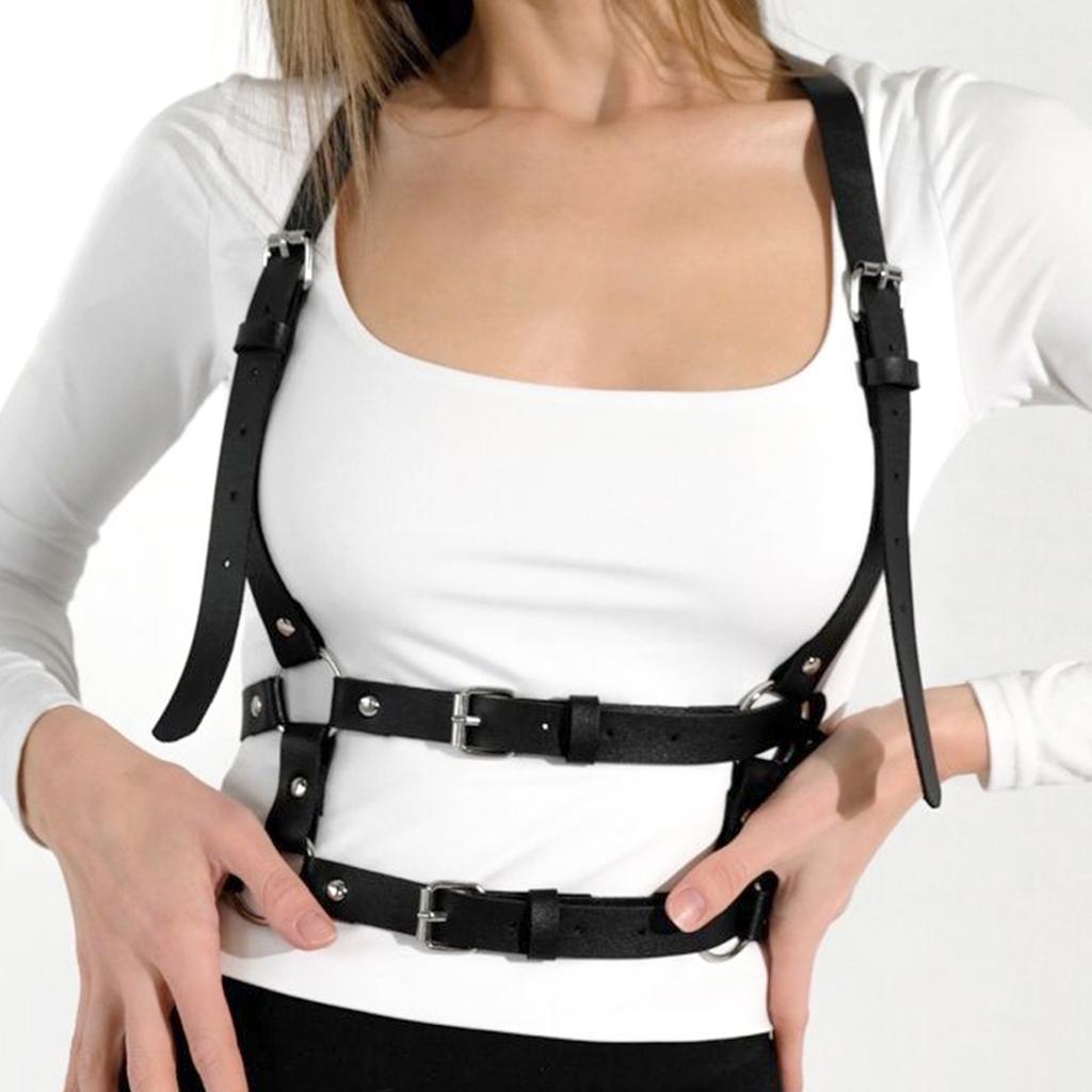 1 Stück Damenmode Einfacher Taillen Mehrschichtgürtel Verstellbarer Gothic-Gürtel Punk-Stil Bekleidungszubehör