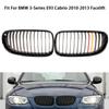 Front Bumper Hood Grills Glossy Black Single Slat Racing Grill Car Accessory For BMW 3-Series E92 E93 Coupe Cabrio 2010-2013 Facelift