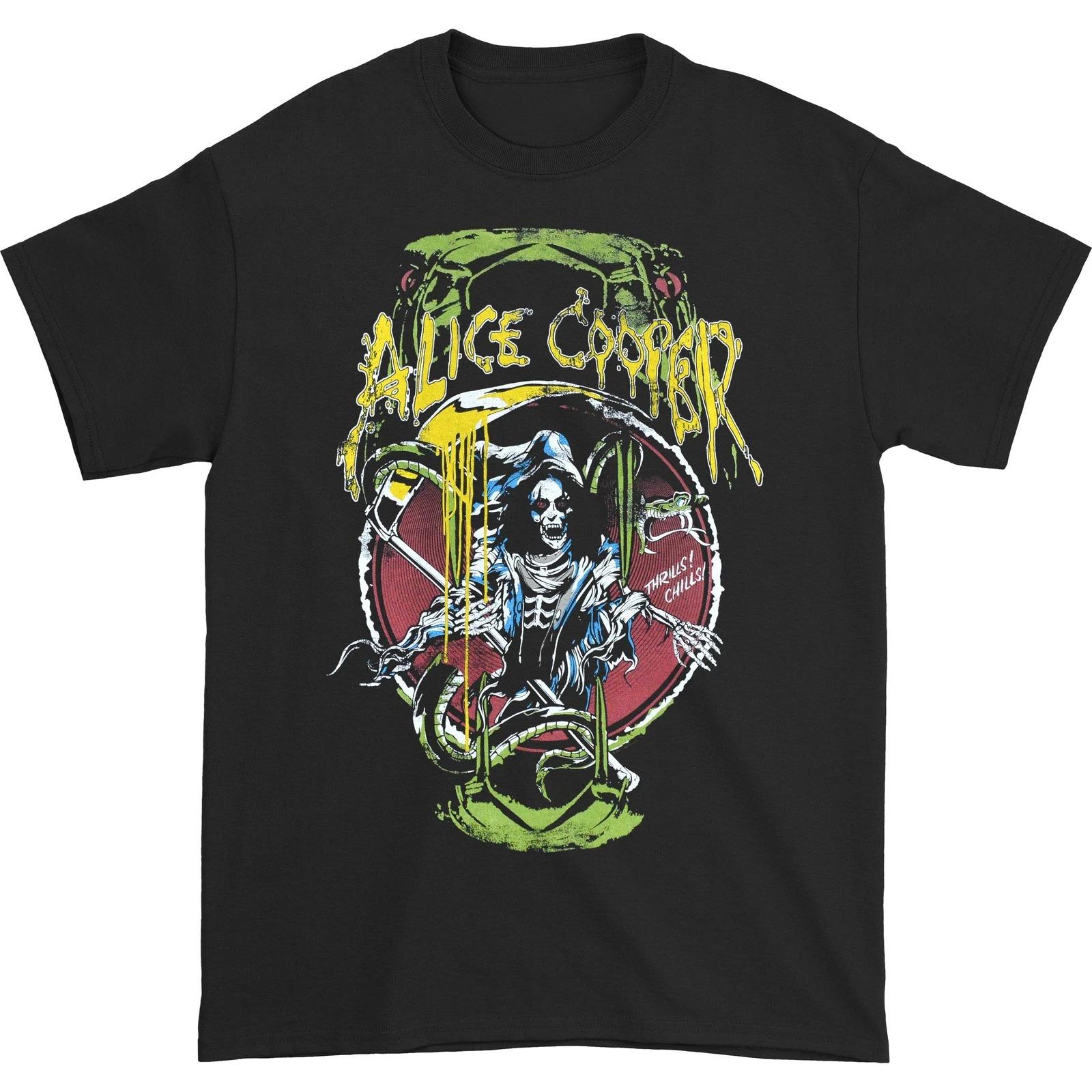

Men s Alice Cooper Raise The Dead T-shirt Men s T-shirt Daily Outdoor Retro Men s and Women s Fan Printed T-shirt - Men s Sum... S