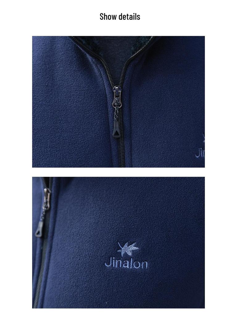 Men’s Winter Fleece Outerwear: Plus Velvet Sweatshirts for Middle-Aged and Elderly Dads and Grandpas