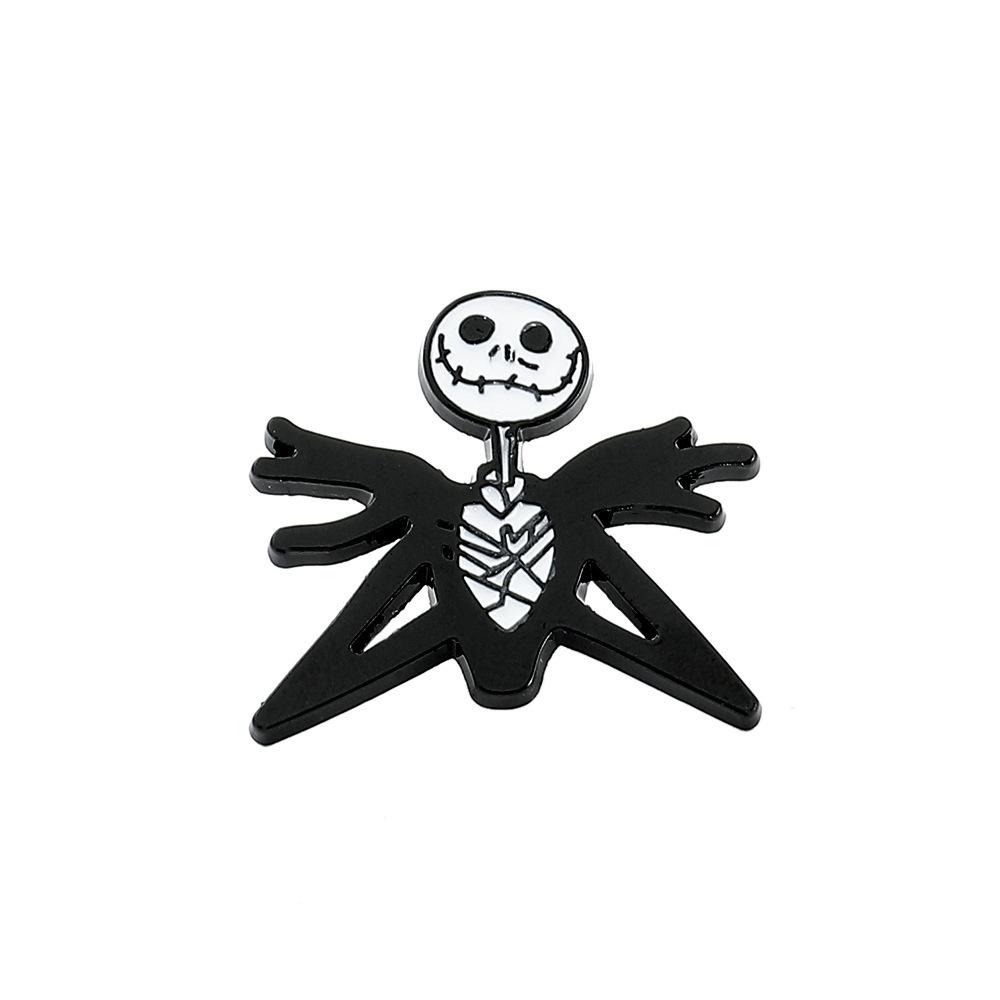 Drop Processed Oil Brooch Stylish Gothic Witch Pin Halloween Theme European And American Style