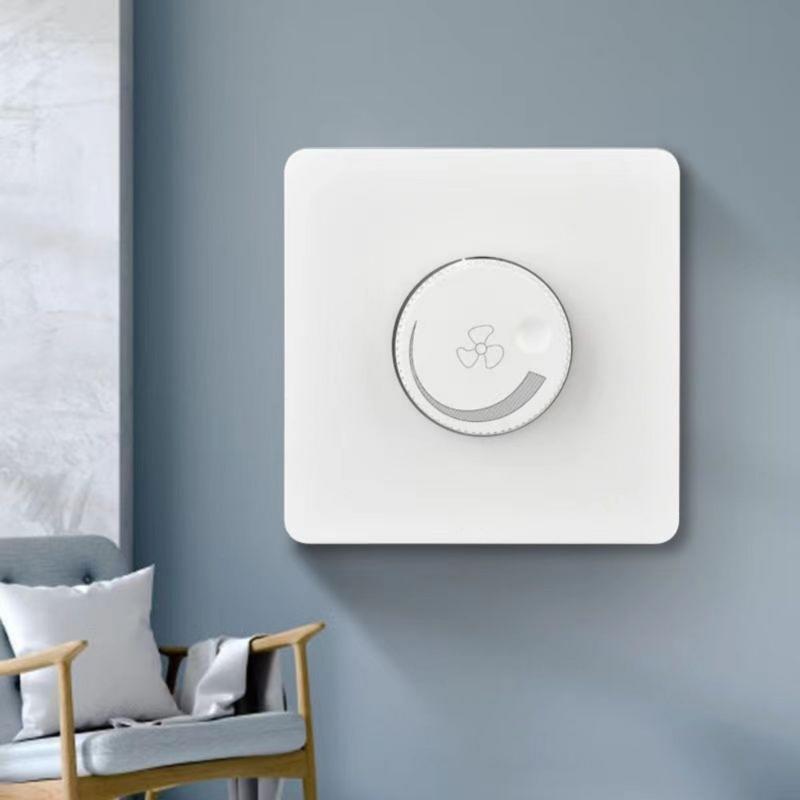 Wandmontage-Ventilatorregler Stufenlose Geschwindigkeitsregelung Schalter 86er Typ Unterputz-Geschwindigkeitsregler für Deckenventilator