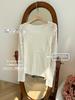 Three-dimensional Exquisite Embroidery Spring and Summer Thin Slightly Transparent Long-sleeved T-shirt Women's Korean Fashion Casual Versatile Top
