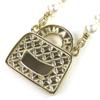 Excellent CHANEL Necklace COCO Mark Rhinestone Matelasse Bag B24S ABD331 B16656 Used