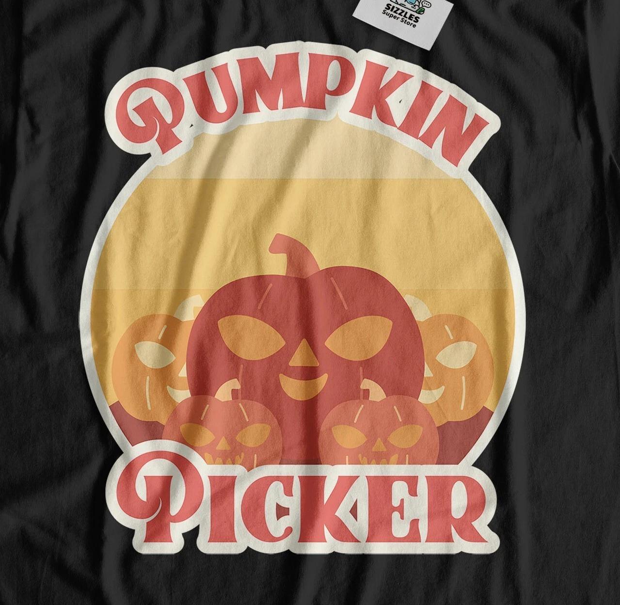 

Unisex Cute Halloween Pumpkin Picking T-Shirt Pumpkin Picker Gifts 2XL