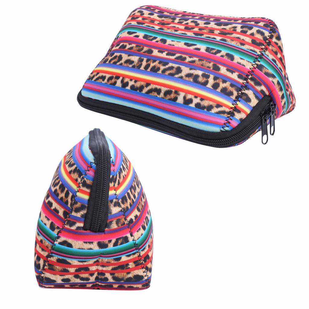 2 szt. Zewnętrzna Podróżna Neoprenowa Kosmetyczka Etui na Makijaż Saszetka Przenośna Torebka Organizer Nr 6