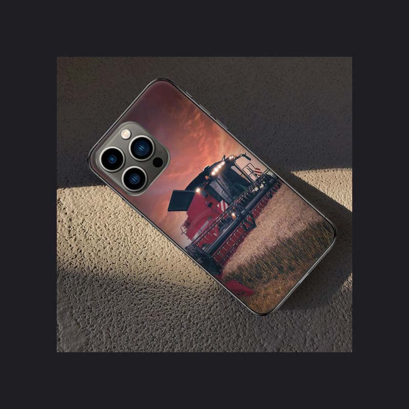 Farm Vehicle Tractor Phone Case For Apple Iphone 16 15 Plus Soft 13 12 Mini Cover 11 14 Pro Max Capa X XS XR 8 7 Shell Coque Sil
