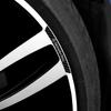 Car Wheel Hub Emblem Stickers Rims Curved Decals For Mercedes Benz AMG W124 W202 W203 W204 W210 W211 W212 W220 JM2