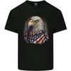 Eagle With USA Flag July 4th Unisexs Light Cotton TShirt