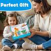 NTEVXZ 20 Pcs Wooden Animal Stacking Toys, Colorful Stacking Blocks, Educational Learning Toys with Storage Bag for Toddlers Kids
