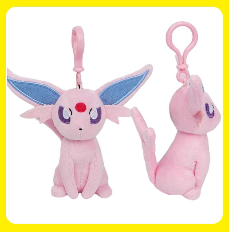 Genuine Eevee Umbreon Espeon Kawaii Plush Toy Pendant School Bag Backpack Pendant Key Ring Doll Birthday Christmas Gift