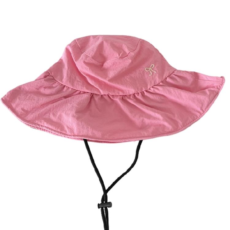 Breathable Bucket Hat Female Beach Sun Hat Outdoor Hiking Fishing Sunproof Hat