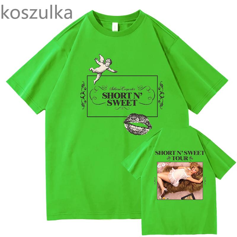 Sabrina Carpenter Short N Sweet Tshirts Unisex Summer Tshirt Female Y2k Clothing Pure Cotton Harajuku Fashion Casual Streetwear