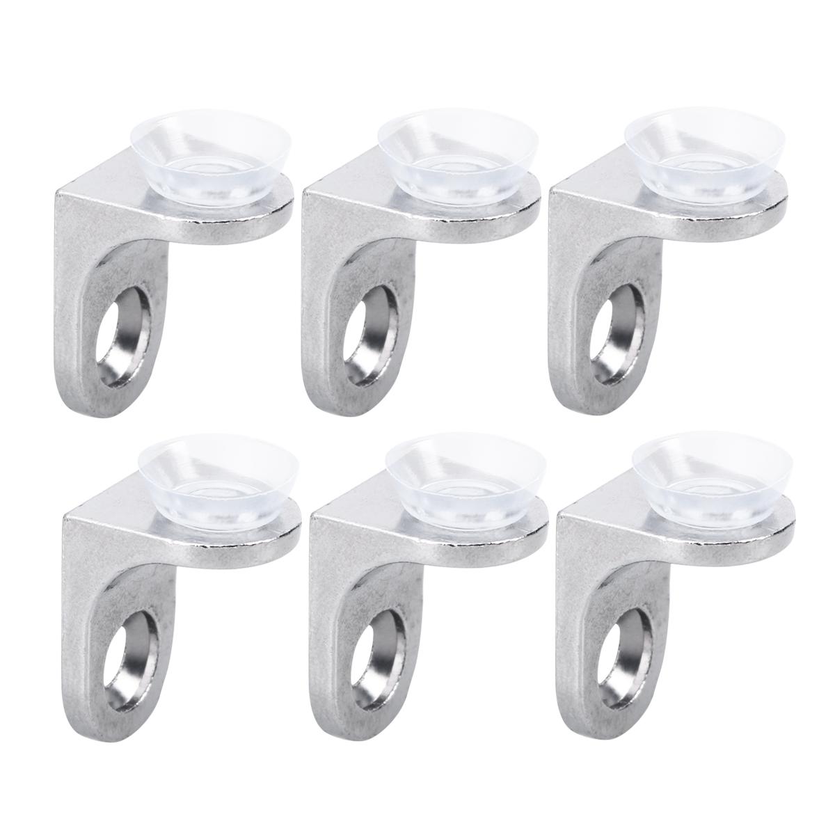 

10 pcs Shelf Support Layer Board Bracket Durable Suction Cup Glass Wooden Rack Brackets Hardware Bookcase Cabinet Mounting 10pcs