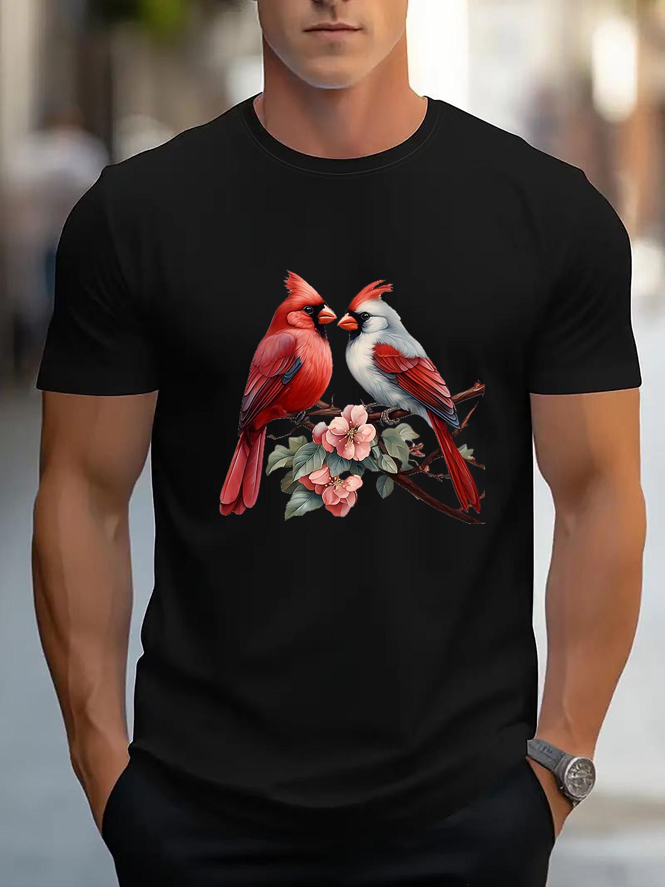 Men S Relaxed Fit Crew Neck Graphic T-Shirt S
