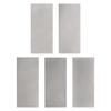 Uxcell 5-Piece Diamond Sharpening Stone Set (80/150/400/800/1500 Grit) - Knife Sharpening Stones, Silver Tone Surface Plates