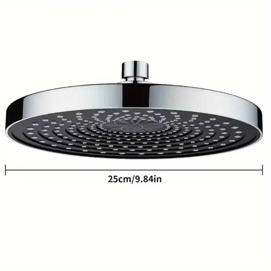 25cm Κεφαλή Ντους Μεγάλης Ροής Νερού Πάνω Κεφαλή Πιεσμένη Μονοκέφαλη Κεφαλή Ντους Οικιακού Μπάνιου