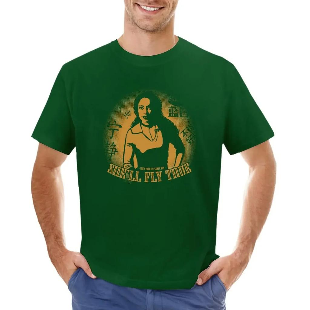 She'll Fly True T-shirt Plus Size Tops Anime Clothes Shirts Graphic Tees Men Graphic T Shirts