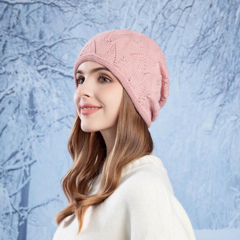 

Вязаная шапка с ворсом для осени и зимы, большая окружность головы, ограничивающая шапка, корейская защита ушей, теплые шерстяные шапки