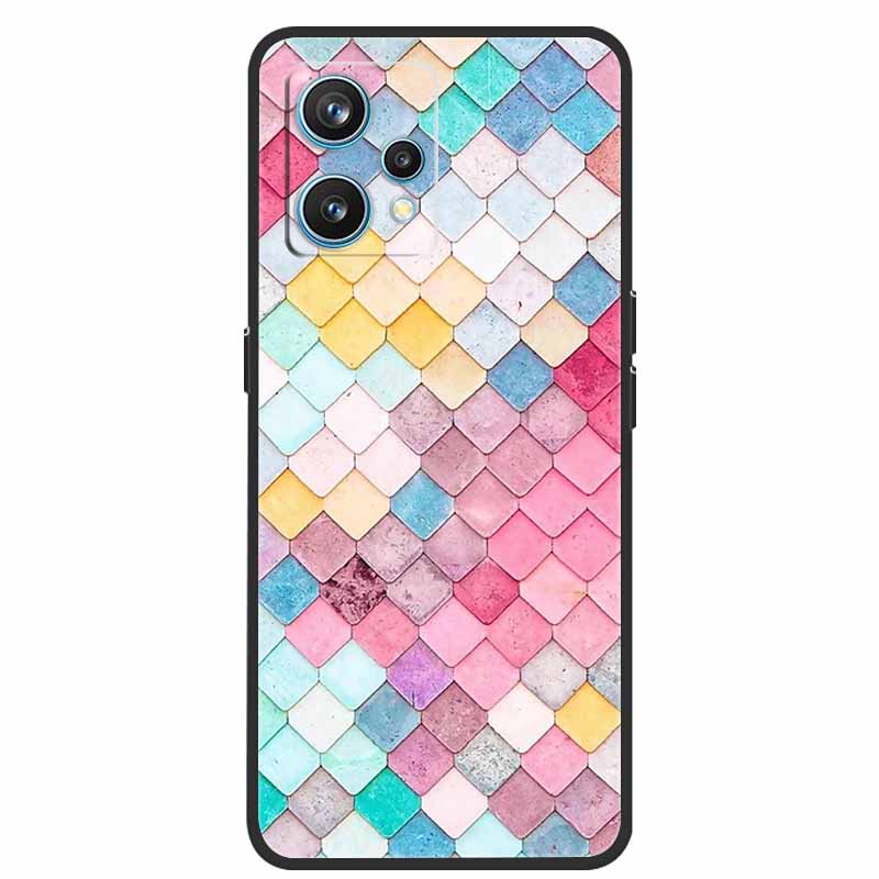 For Realme 9 Case RMX3521 Shockproof Soft silicone TPU Back Cover For Realme9 4G Phone Cases Realme 9 6.4 inch Cute Cartoon Bag