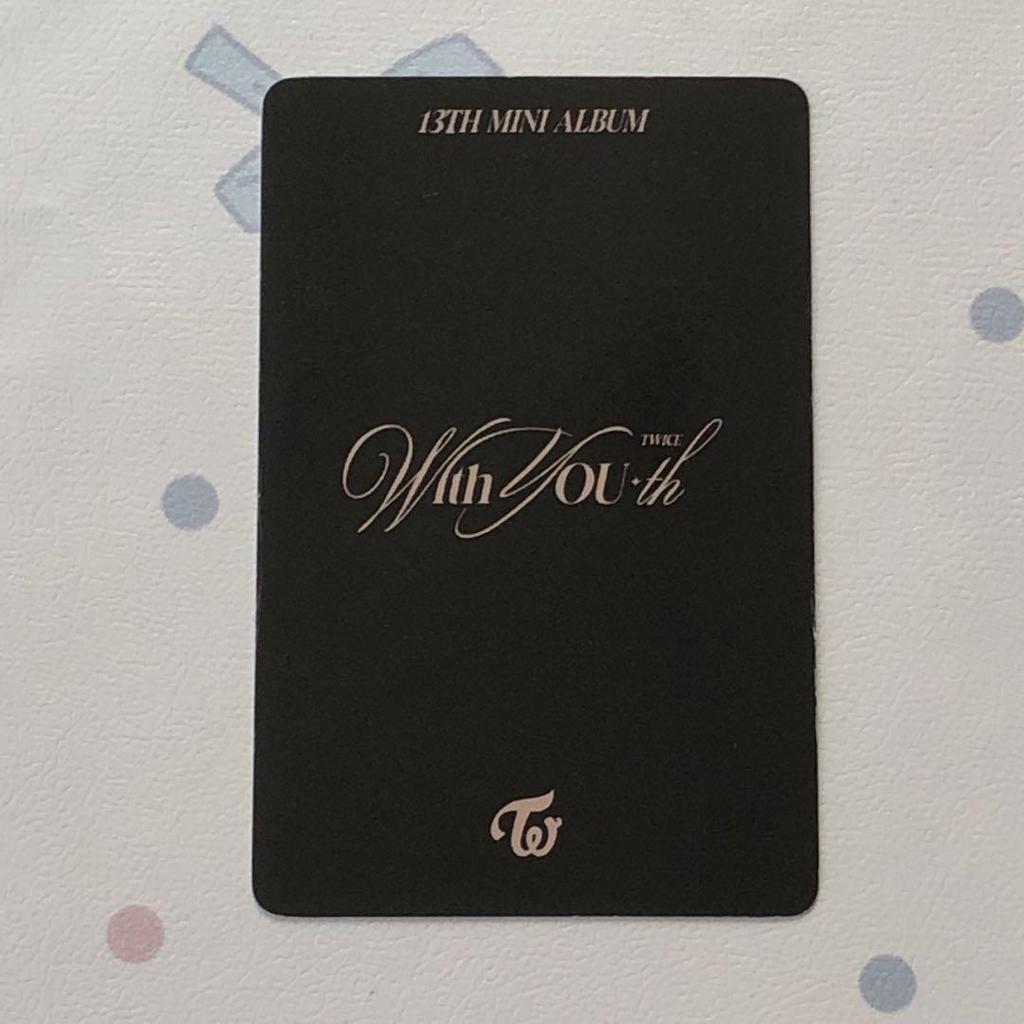 [USED] TWICE Tzuyu With YOU-th Pre-recorded Sanok Trading Card