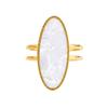 Women's Retro Stainless Steel Geometric Ring Set - Versatile, High-End Design Jewelry