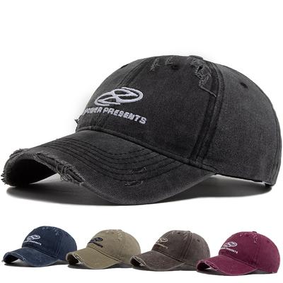 Herren Baseballkappe Vintage gewaschene Baumwolle bestickte Kappe für Damen Sommer lässig Sport Retro Sonnenschutzhüte Mode Hip Hop Hut
