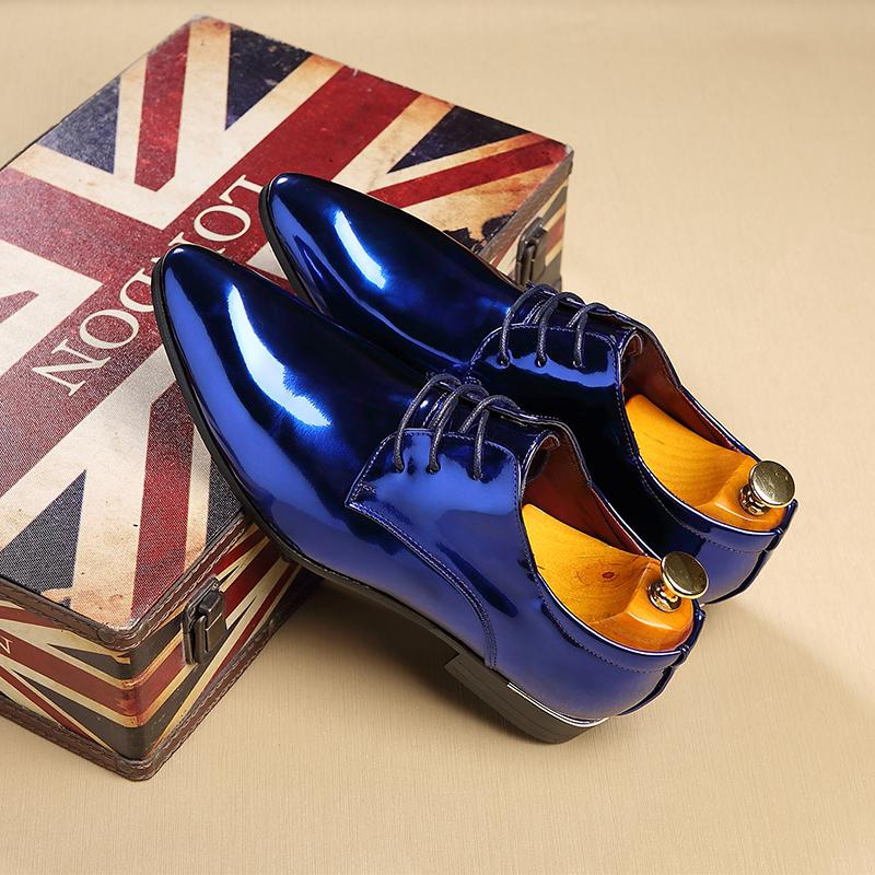 Fashion Men Formal Leather Shoes Black Pointed Toe Men Oxford Shoes  Party Office Business Casual Shoes for Men Lace-Up Mens Dress Shoe