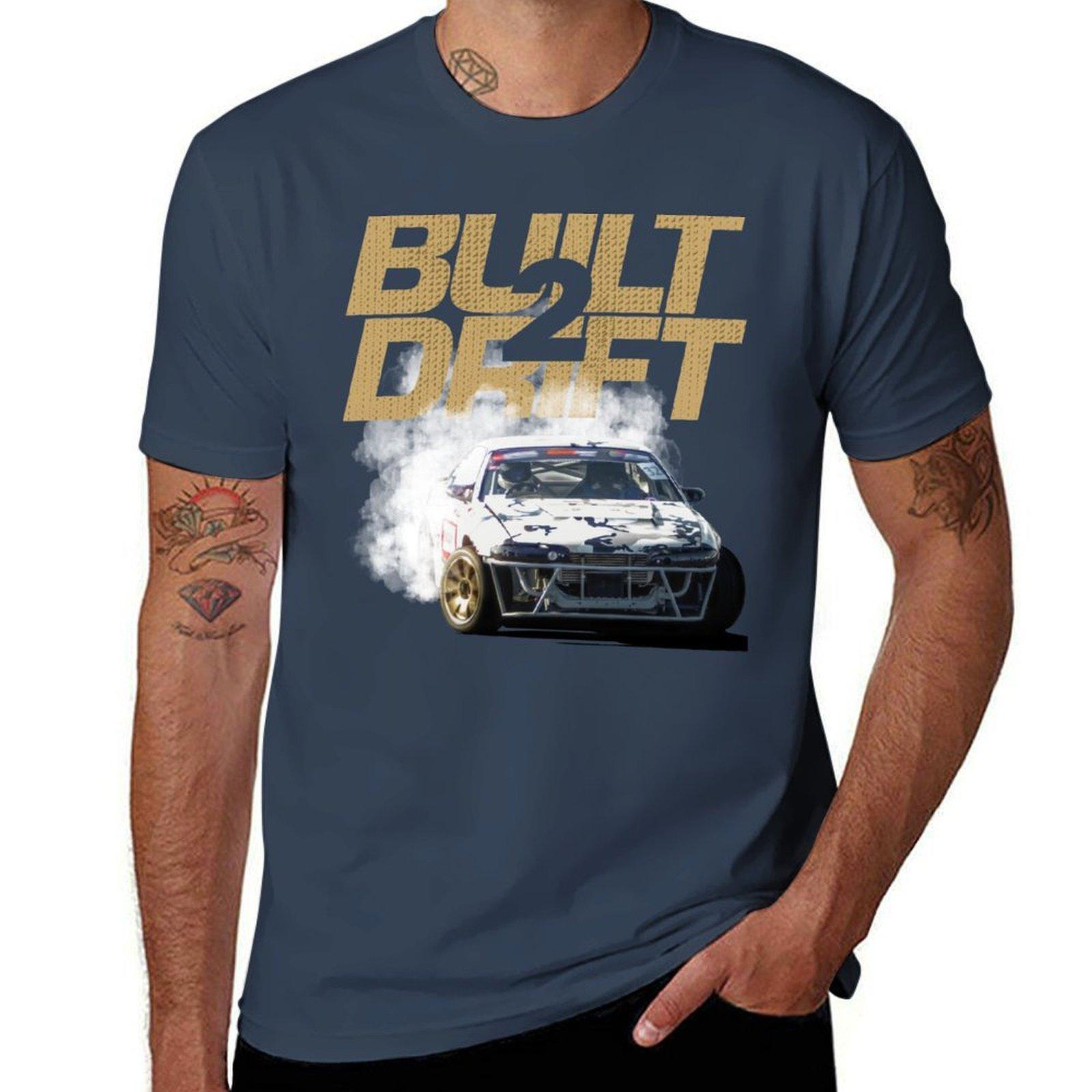 Built 2 Drift Drift Car Design Tshirt Simple Graphic Design Tshirt S