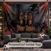 Wall Hanging Tapestry Custom NameRammstein Pattern Personalized Printed Fabric Wall Decor