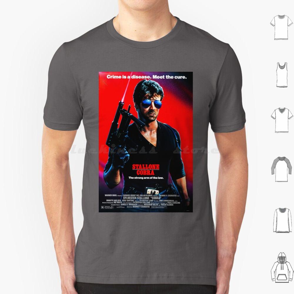 Poster T-Shirt Männer Frauen Kinder 6XL Action Boxen Cops Polizei Sylvester 90er 80er Filme Filme Vibes Cool Japanisch