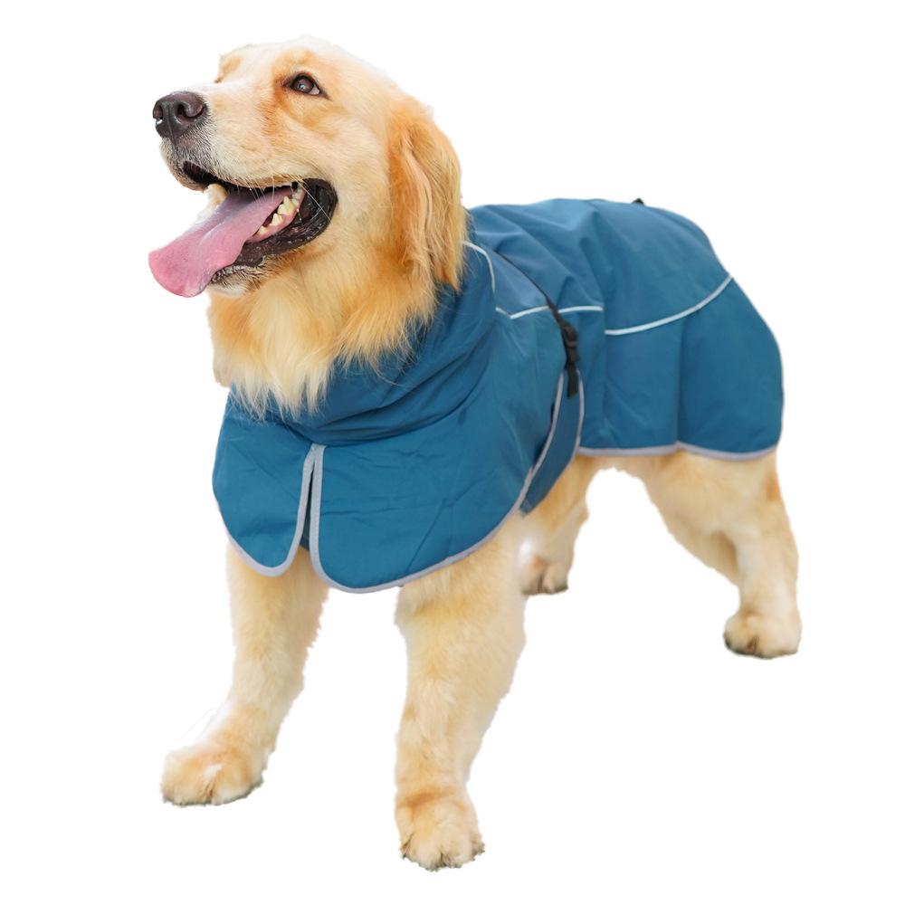 Hundekleidung Haustierjacke Wasserdicht und regendicht Outdoor-Wetter- und Regendoppelzweckkleidung Großer Hund Haustier Trenchcoat